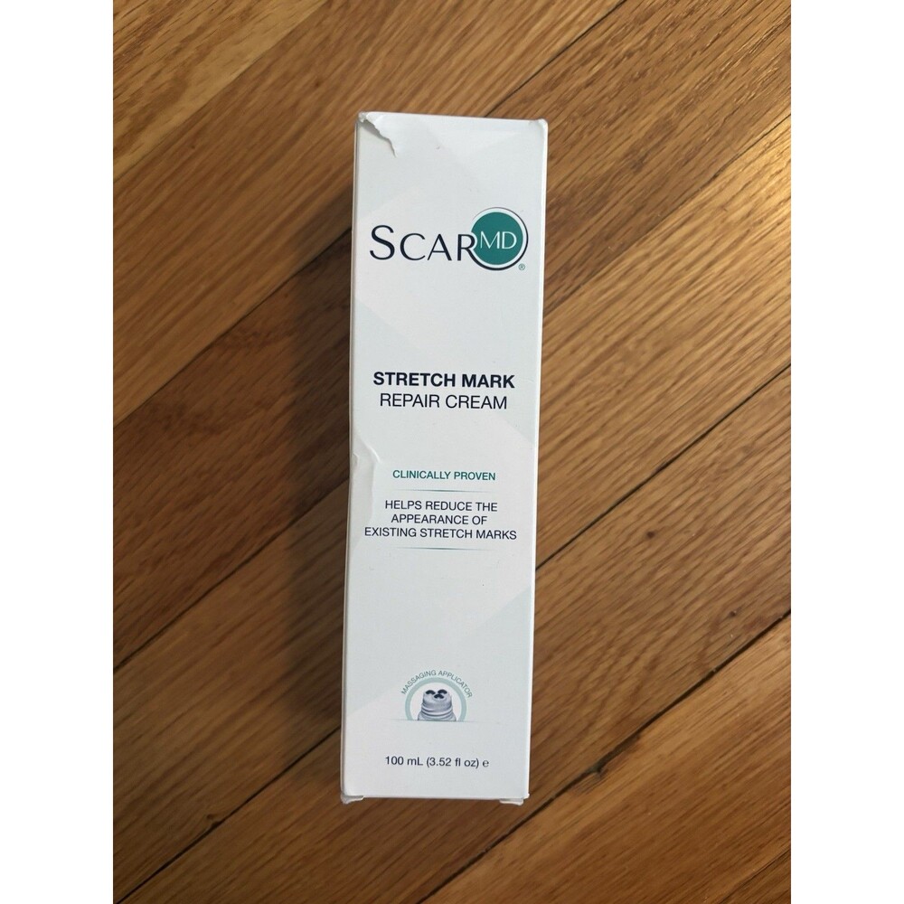 New ScarMD Stretch Mark Repair Cream 100 ml 3.52 Fl Oz Massaging Applicator